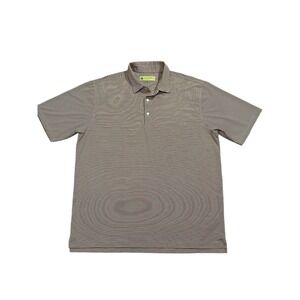 Donald Ross Men's Short Sleeve Sportswear Polo Golf  Shirt Stripped Size XL